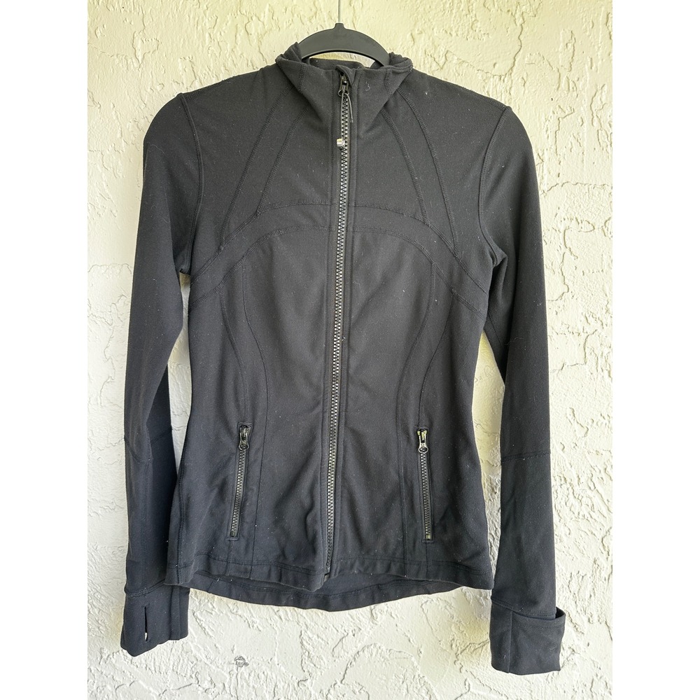 Lululemon Black Define Jacket Size 6 Full Zip Activewear Yoga Layer